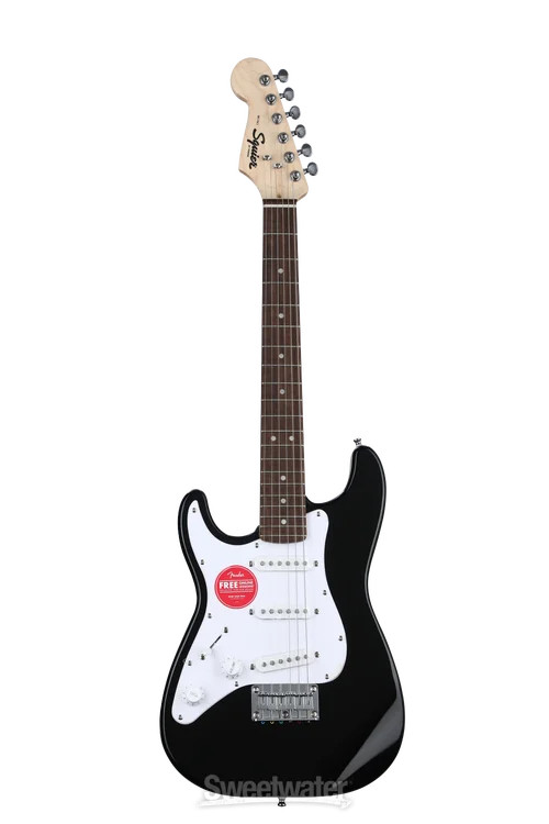 Squier Mini Stratocaster Left-handed Electric Guitar – Black