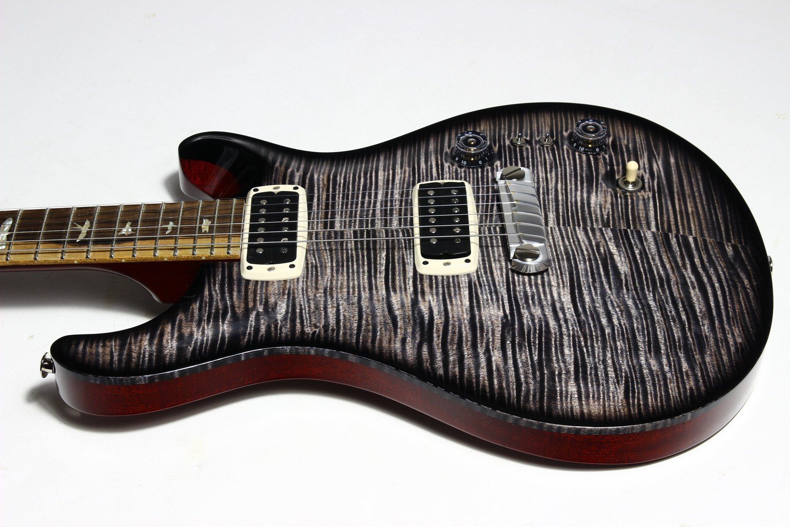 2025 PRS Charcoal Phoenix Limited Edition Private Stock Grade Curly Maple Top