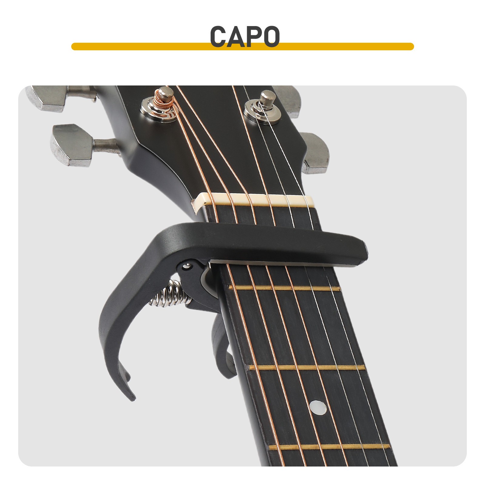 41″ Black Barrel-shaped Cutaway Acoustic Folk Guitar 6 Strings w/Bag Strap Tuner