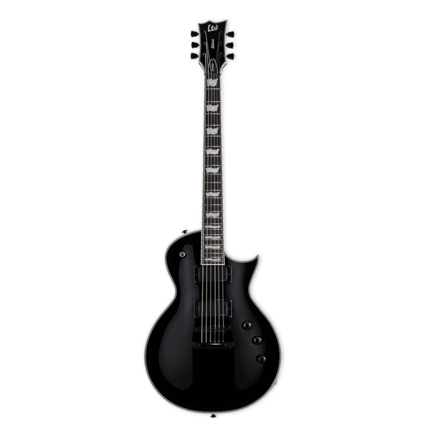 ESP LTD EC-1000S Electric Guitar, Ebony Fingerboard, Black