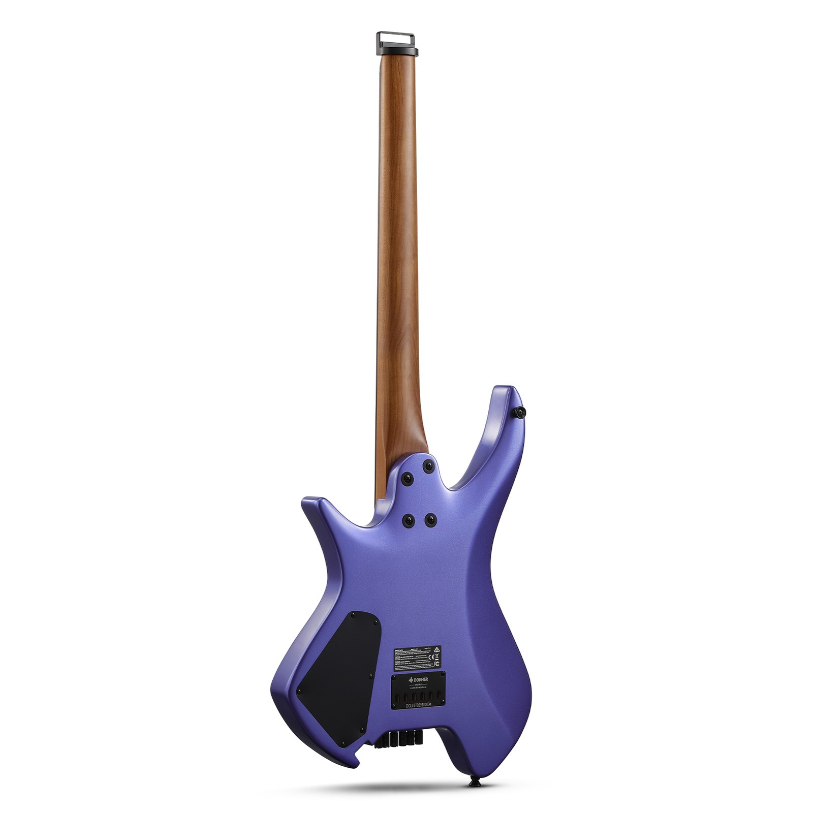 Donner HLX-500 Headless Electric Guitar – HSS Solid Body with Bag Purple Craze