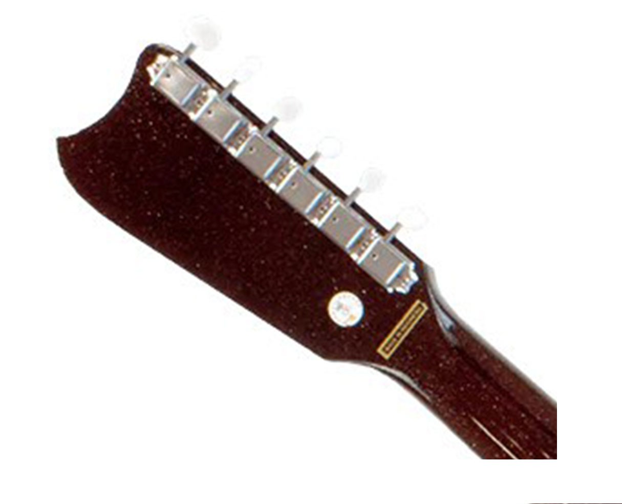 Silvertone 1449 Series Double Cut Guitar – Red Silver Flake Burst – Open Box