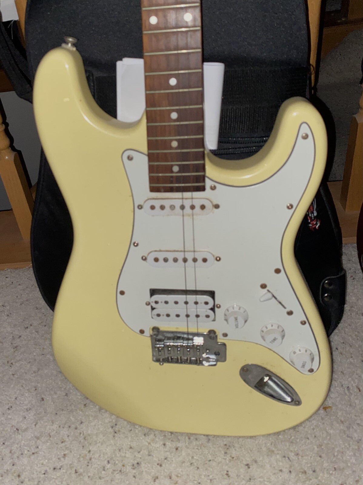 1999 Squier Stratocaster Neck On Unknown Body.