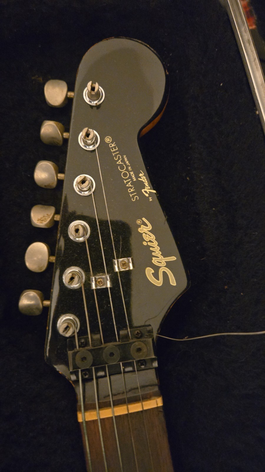 Vintage Japan Fender/Squier Stratocaster guitar w USA Kohler trem true Relic MIJ