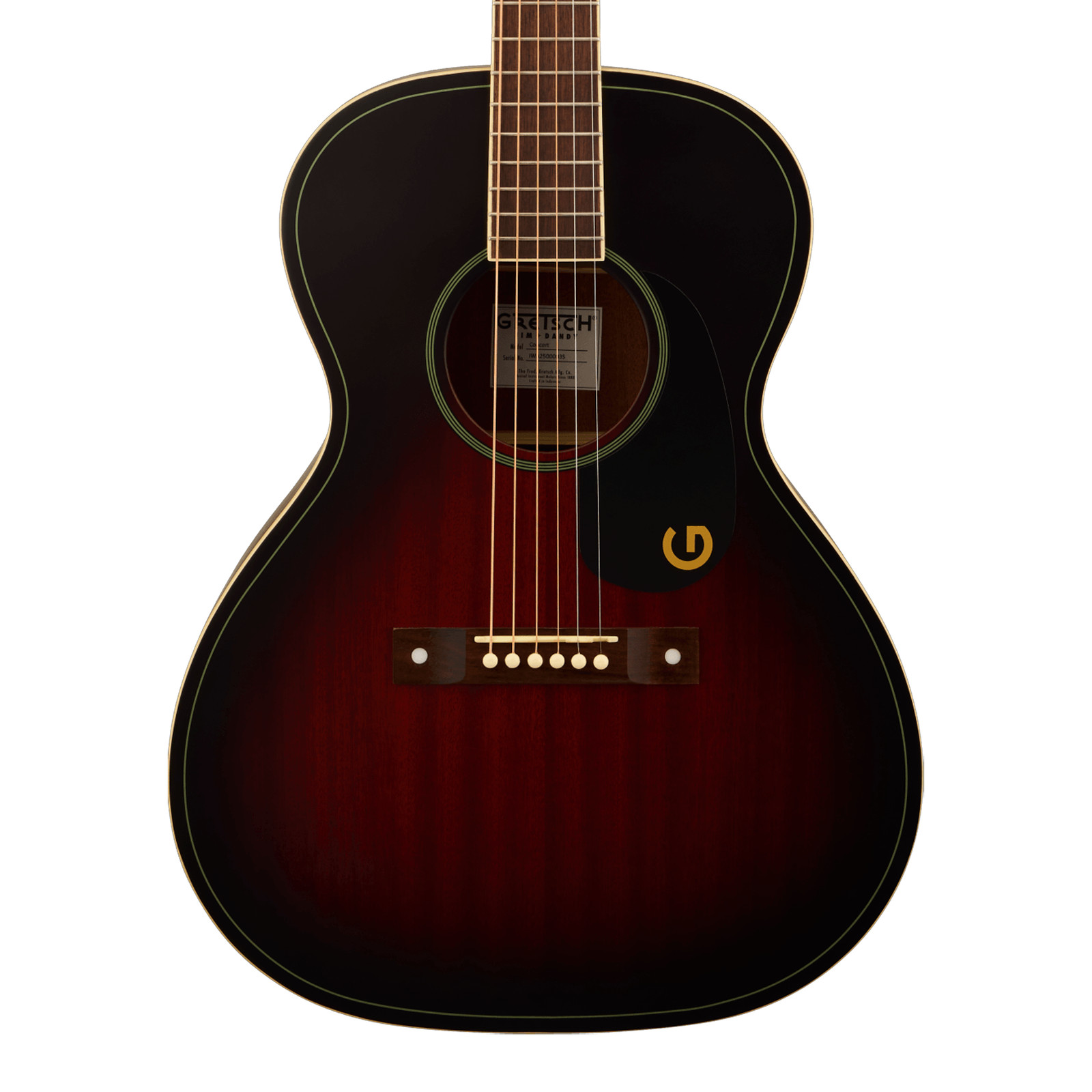Gretsch Jim Dandy Concert Acoustic Guitar – Deep Cherry Burst