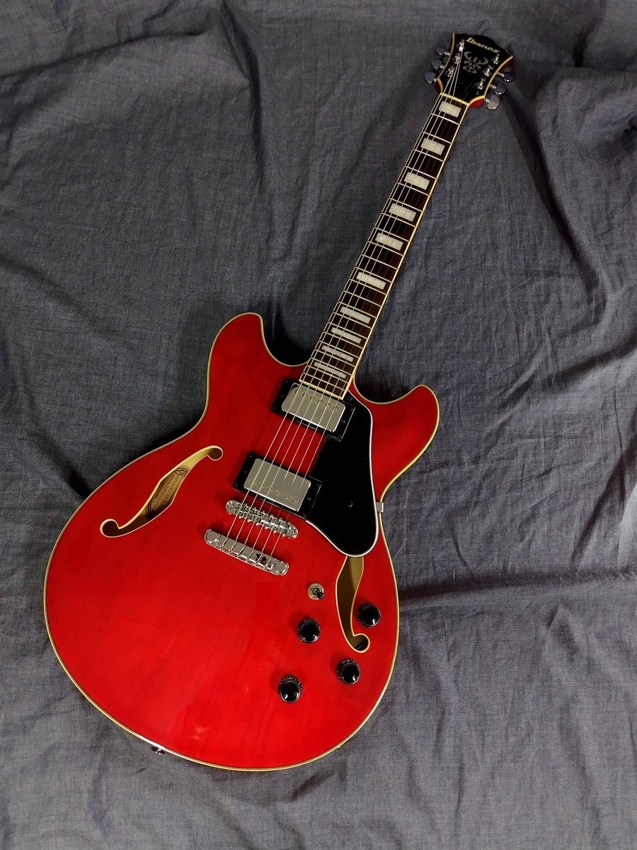 Ibanez As73 Tcd Transparent Cherry Red Semi Hollow Body Safe delivery from Japan