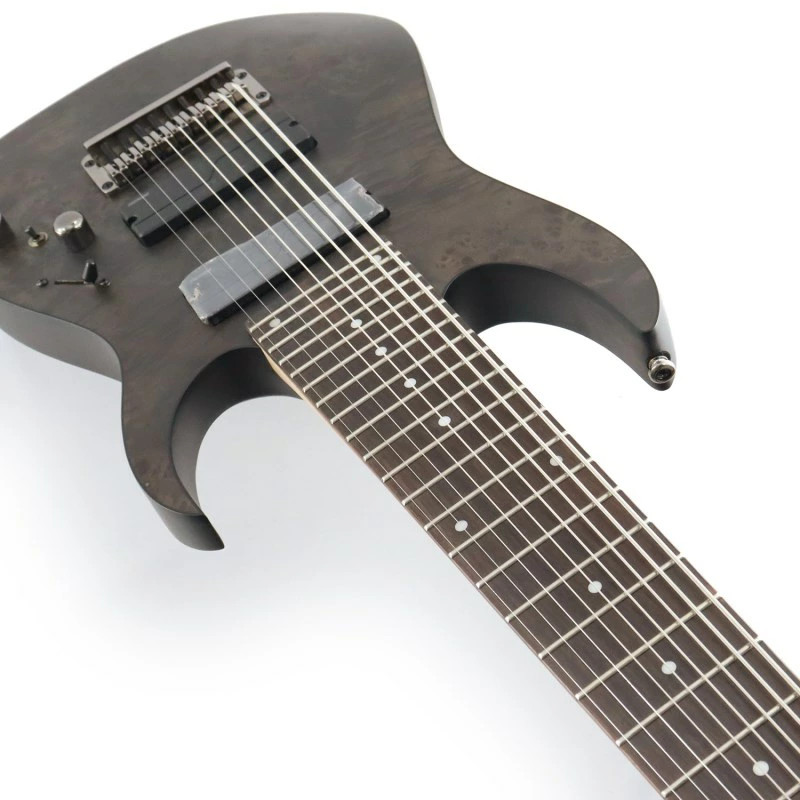 Ibanez RG9PB-TGF Transparent Gray Flat Ax Design Lab with gig bag 9-string model