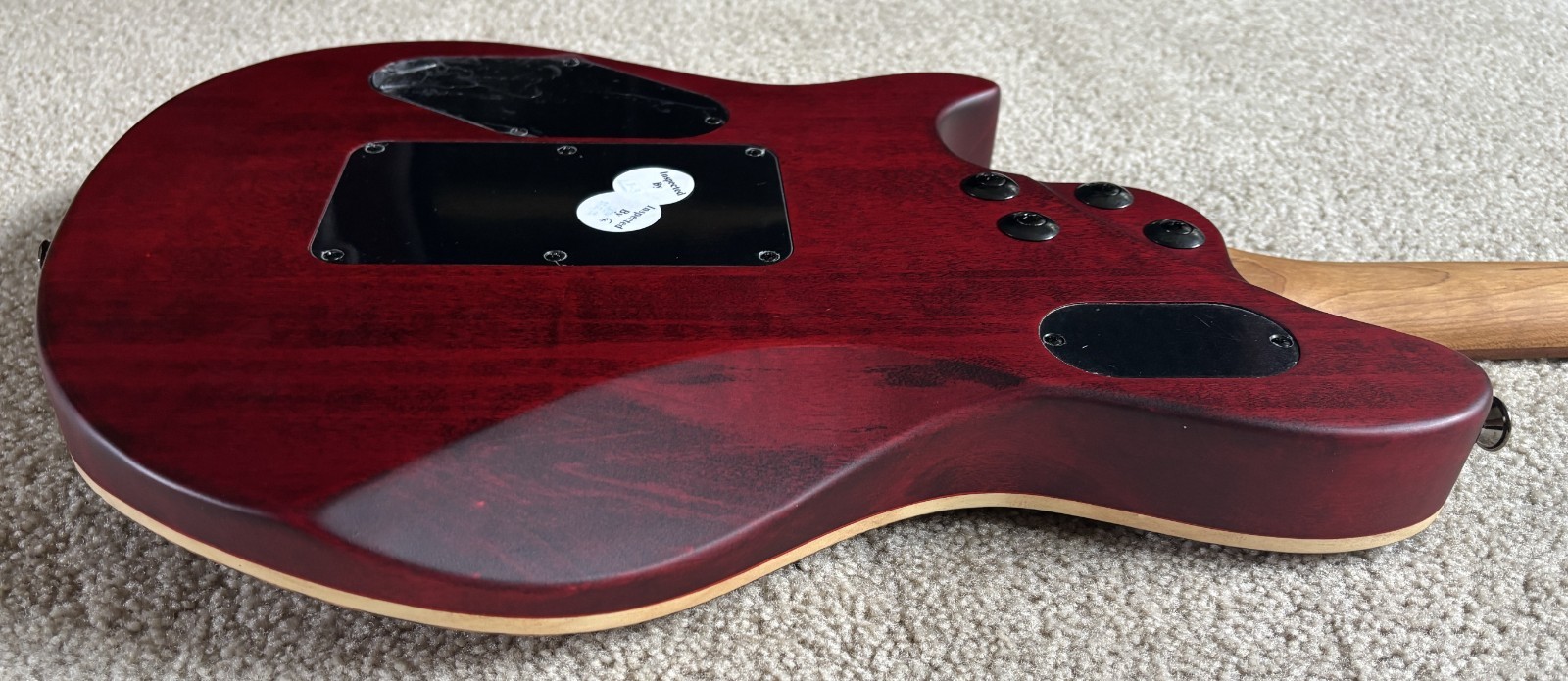 EVH Wolfgang WG Standard Exotic Zebrawood Electric Guitar, Natural Finish