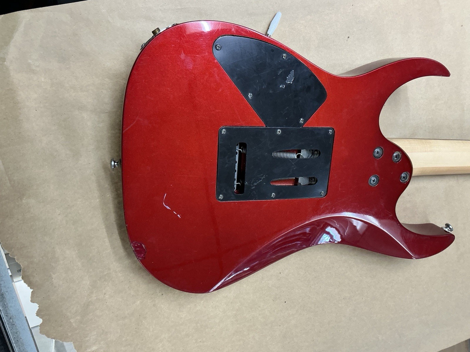 Ibanez RG120 Electric Guitar Red Great Condition ProSetup soft case.