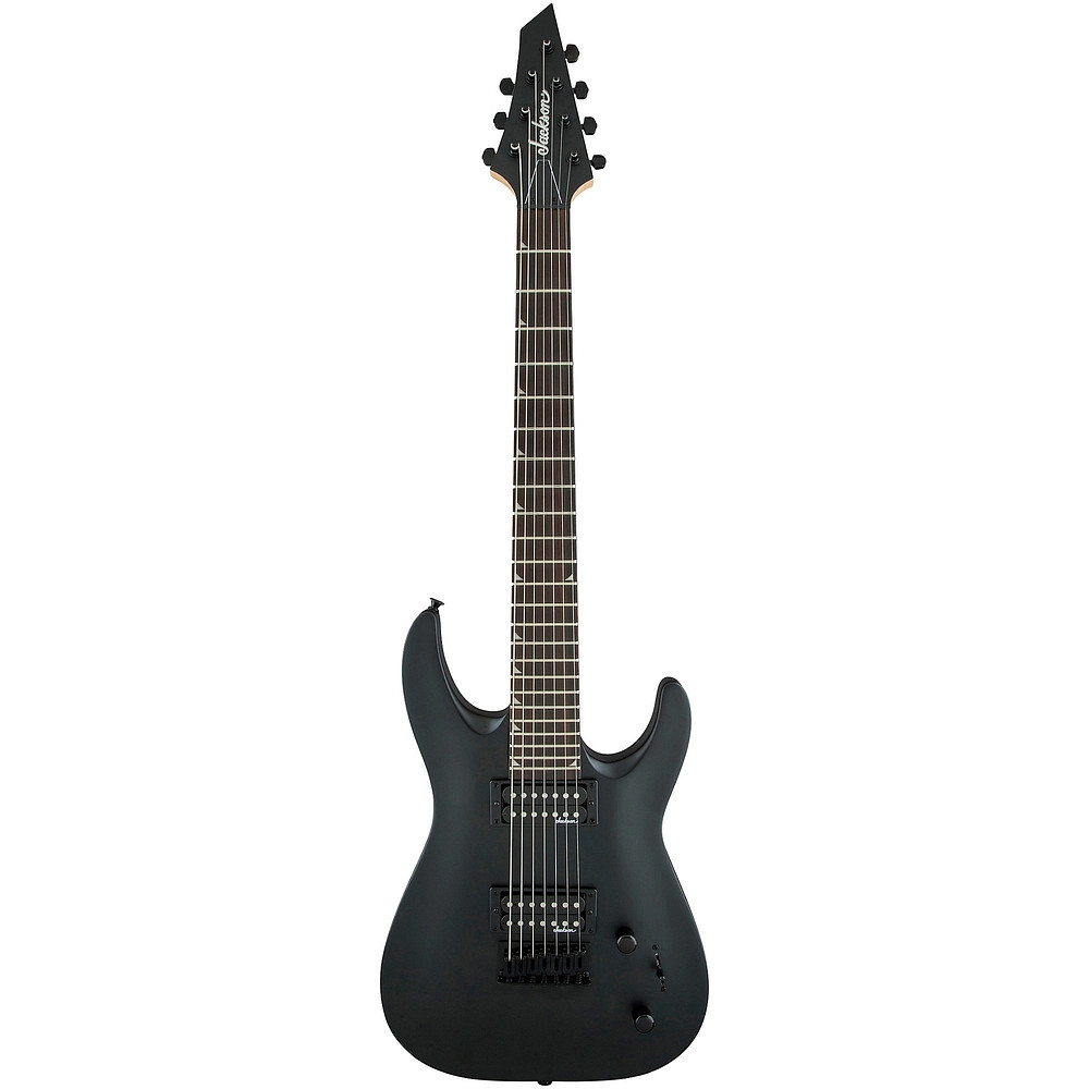 Jackson Dinky JS227 DKA HT Arch Top Satin 7String Electric Guitar Black