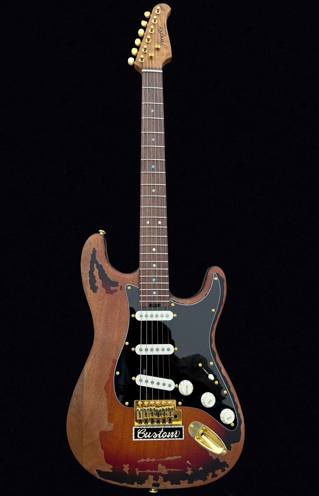Firefly FFST Relic Electric Guitar Sunburst Roasted Maple Alnico 5 Compound