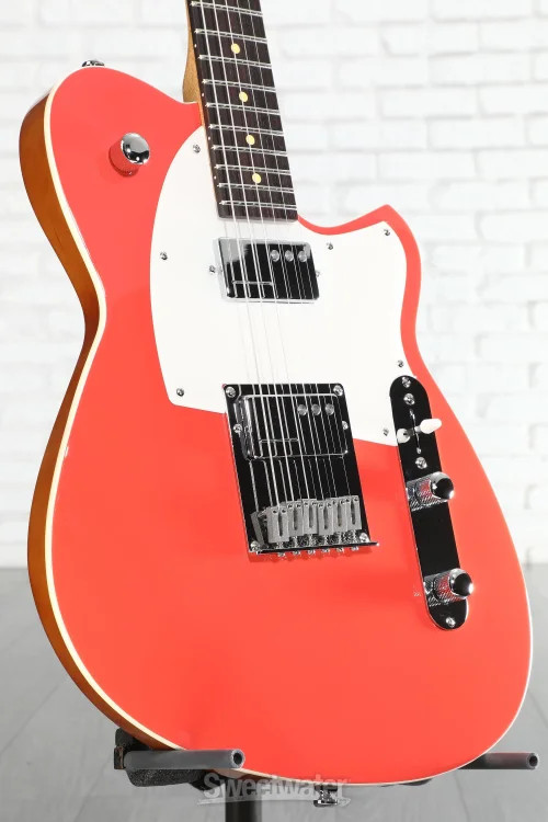 Reverend Charger Cleancut Electric Guitar – Feisty Red, Rosewood Fingerboard