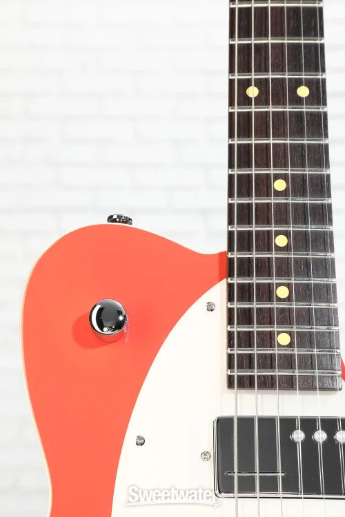 Reverend Charger Cleancut Electric Guitar – Feisty Red, Rosewood Fingerboard