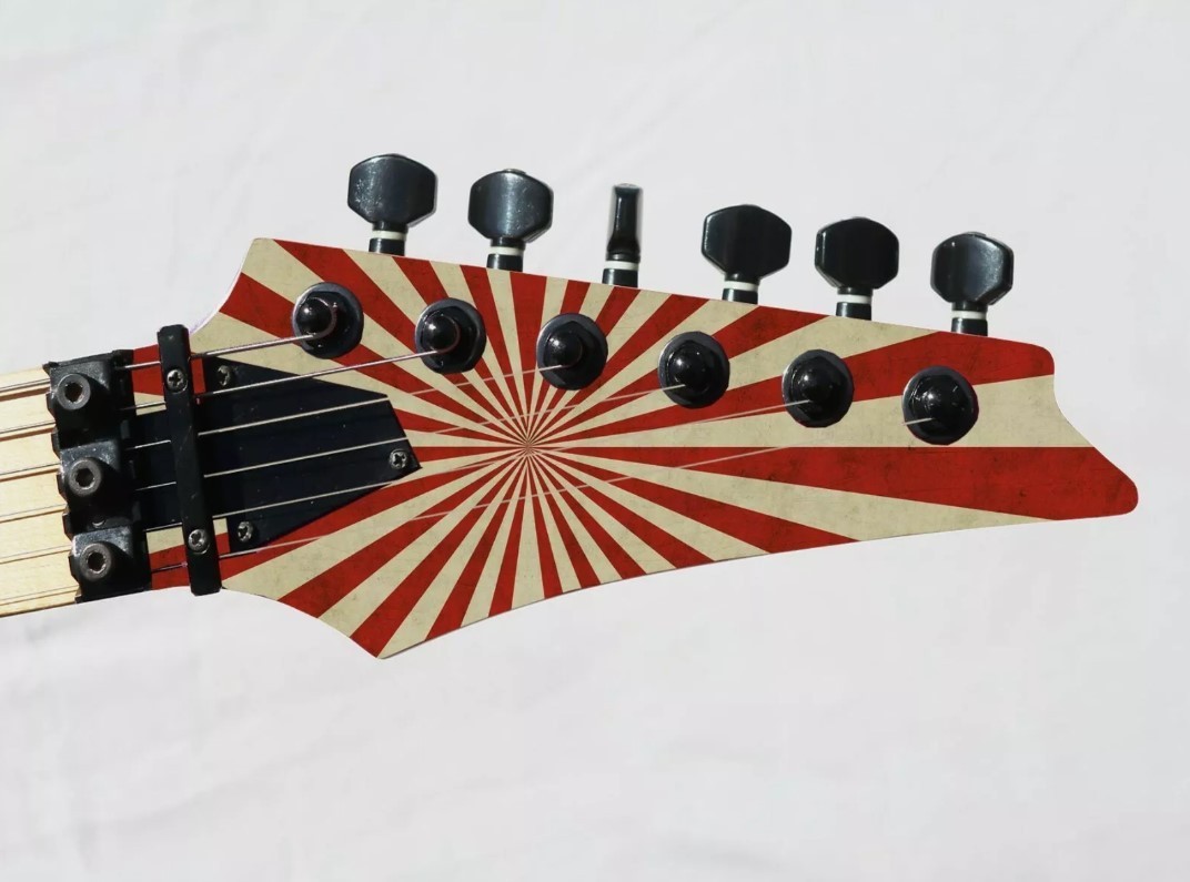 Guitar Skin Axe Wrap Re-skin Bass Reface Jurassic Park Dinosaur Reflection GS080