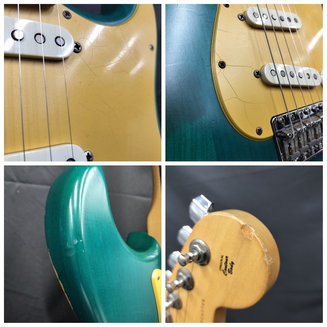 Fender Stratocaster Teal Green Transparent Electric Guitar #BE11630