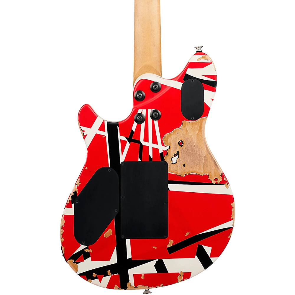 EVH Wolfgang Special Striped Series Electric Guitar – Aged Red/Black/White