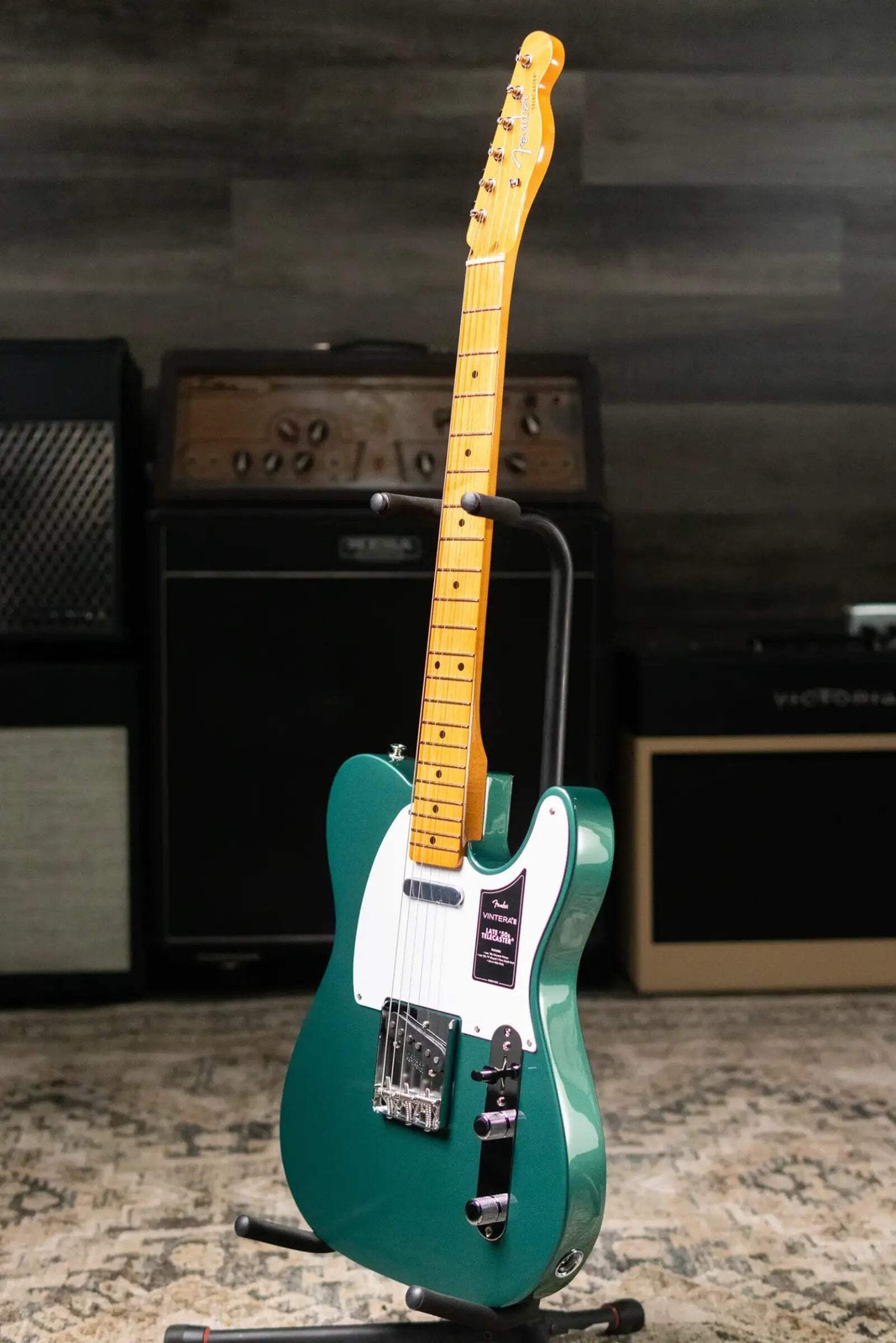 Fender Vintera III Late ’50s Telecaster Electric Guitar – Sherwood Green