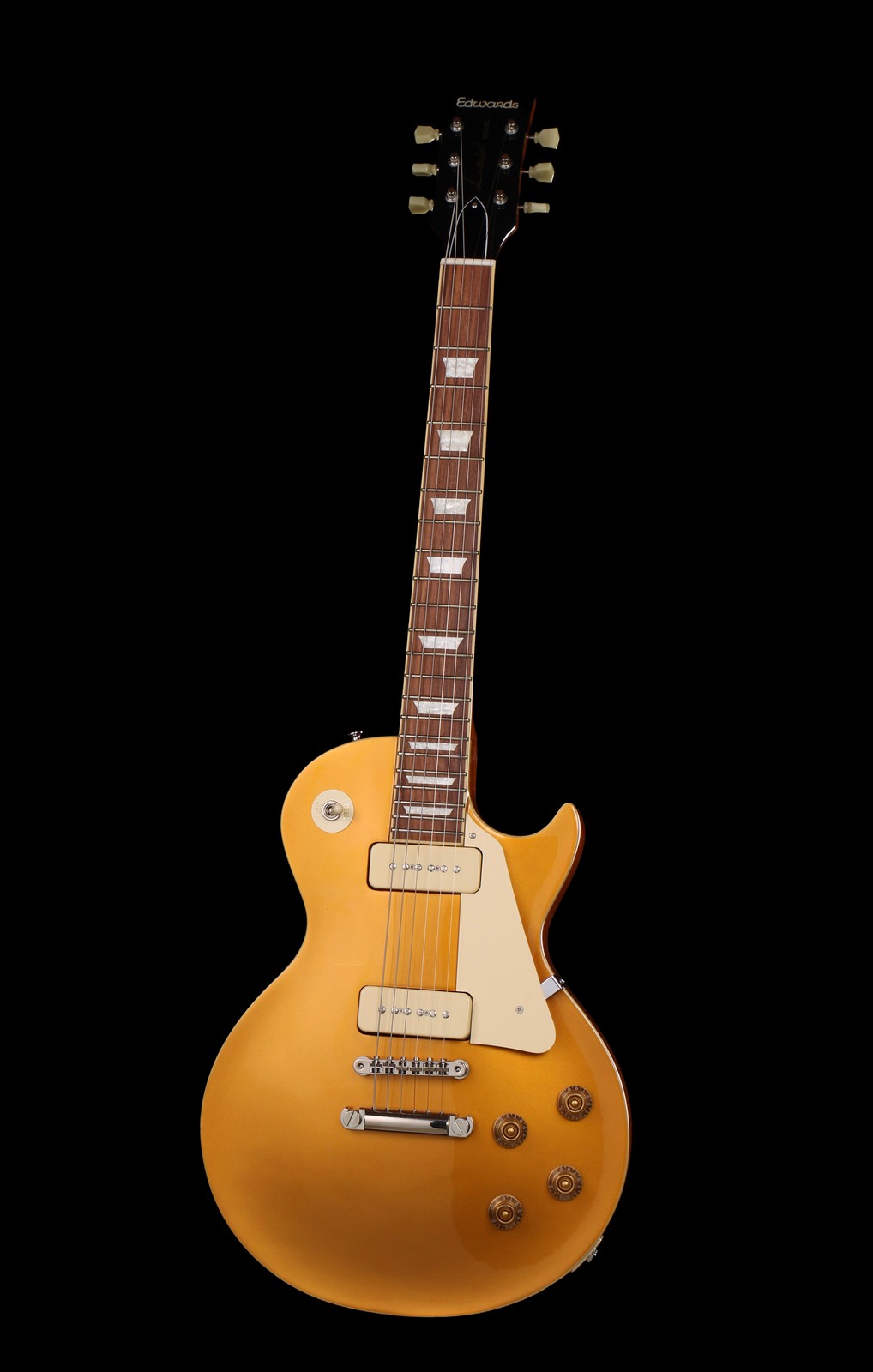 Edwards by ESP E-LP-125SD/P GO Les Paul Standard Goldtop Seymour Duncan P90s