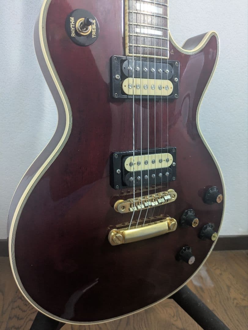 Aria Pro II Les Paul Custom 76 Wine Red Safe packing!