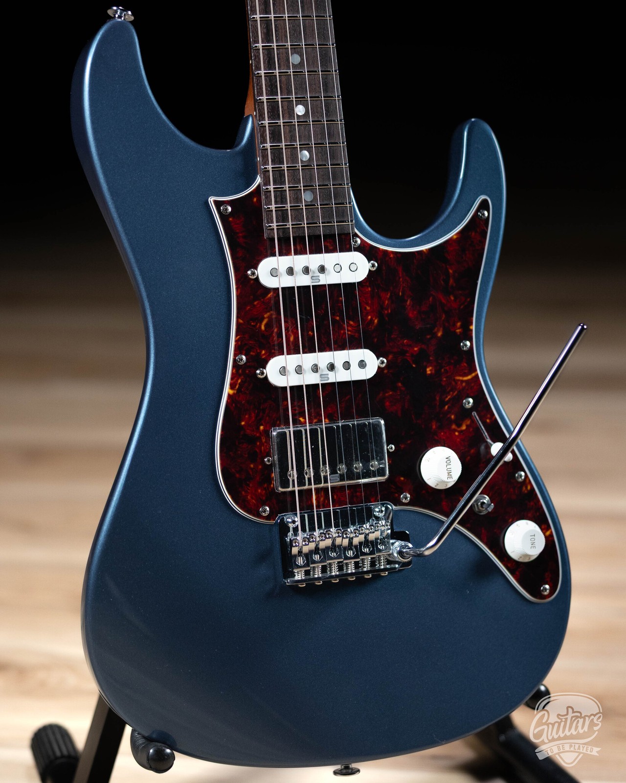 Ibanez AZ2204N Prestige HSS Guitar w/ Case – Prussian Blue Metallic