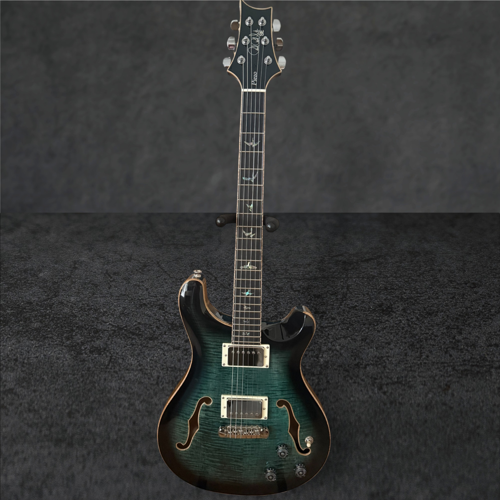 PRS SE Hollowbody II Piezo Electric Guitar – Peacock Blue