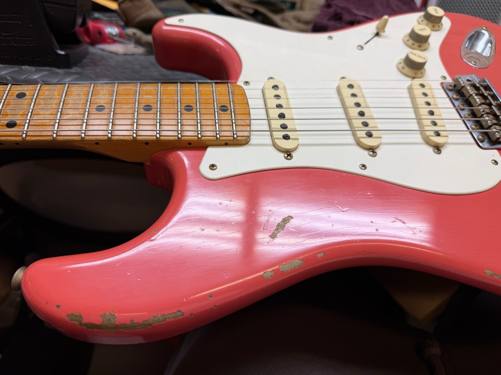 Fender Custom Shop Masterbuilt Todd Krause 56 Relic Stratocaster Fiesta Red