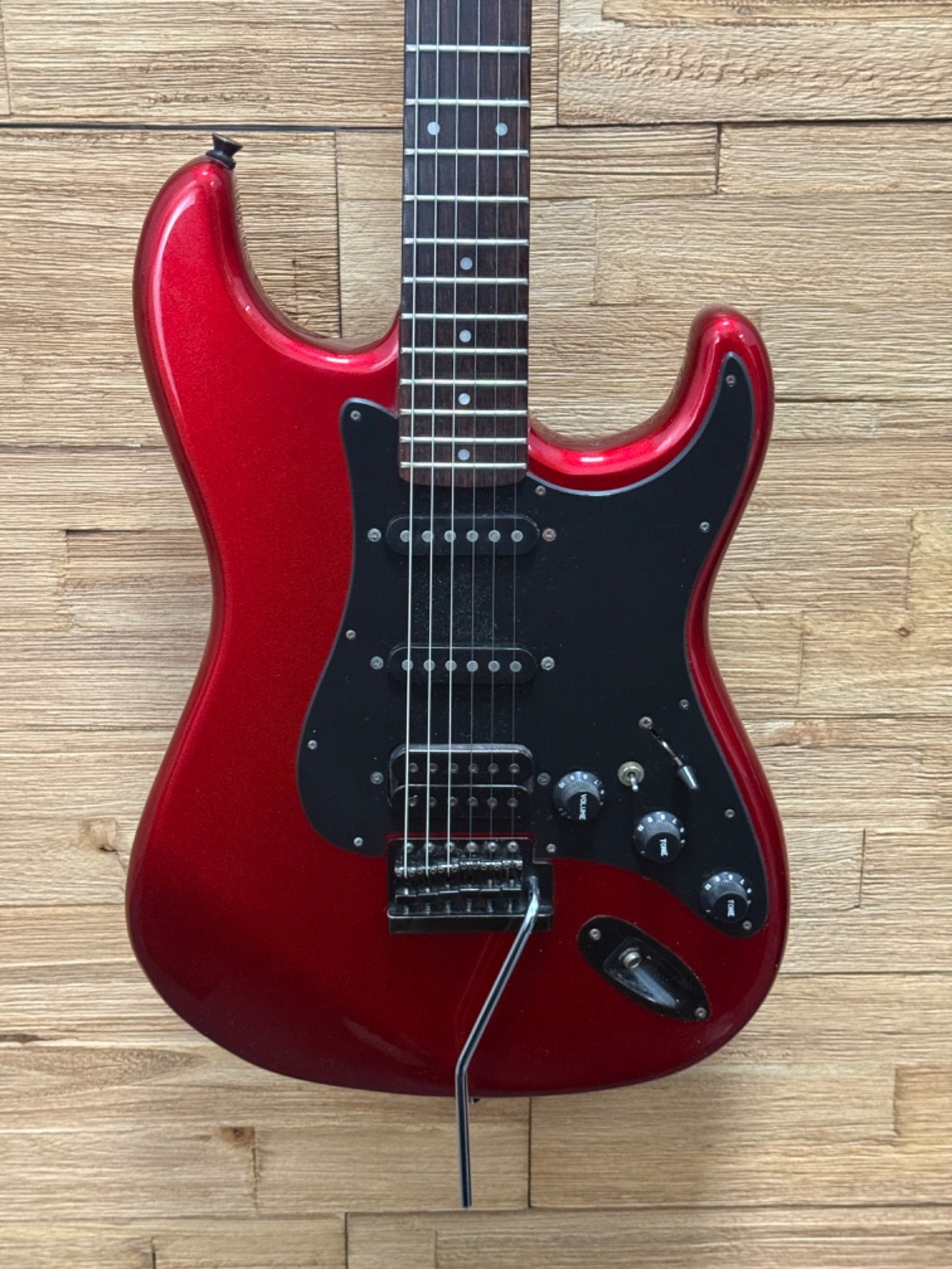 Series 10 by Bently HSS Super Strat Guitar- 1980’s Candy Apple Red 7lbs 8oz w/SC