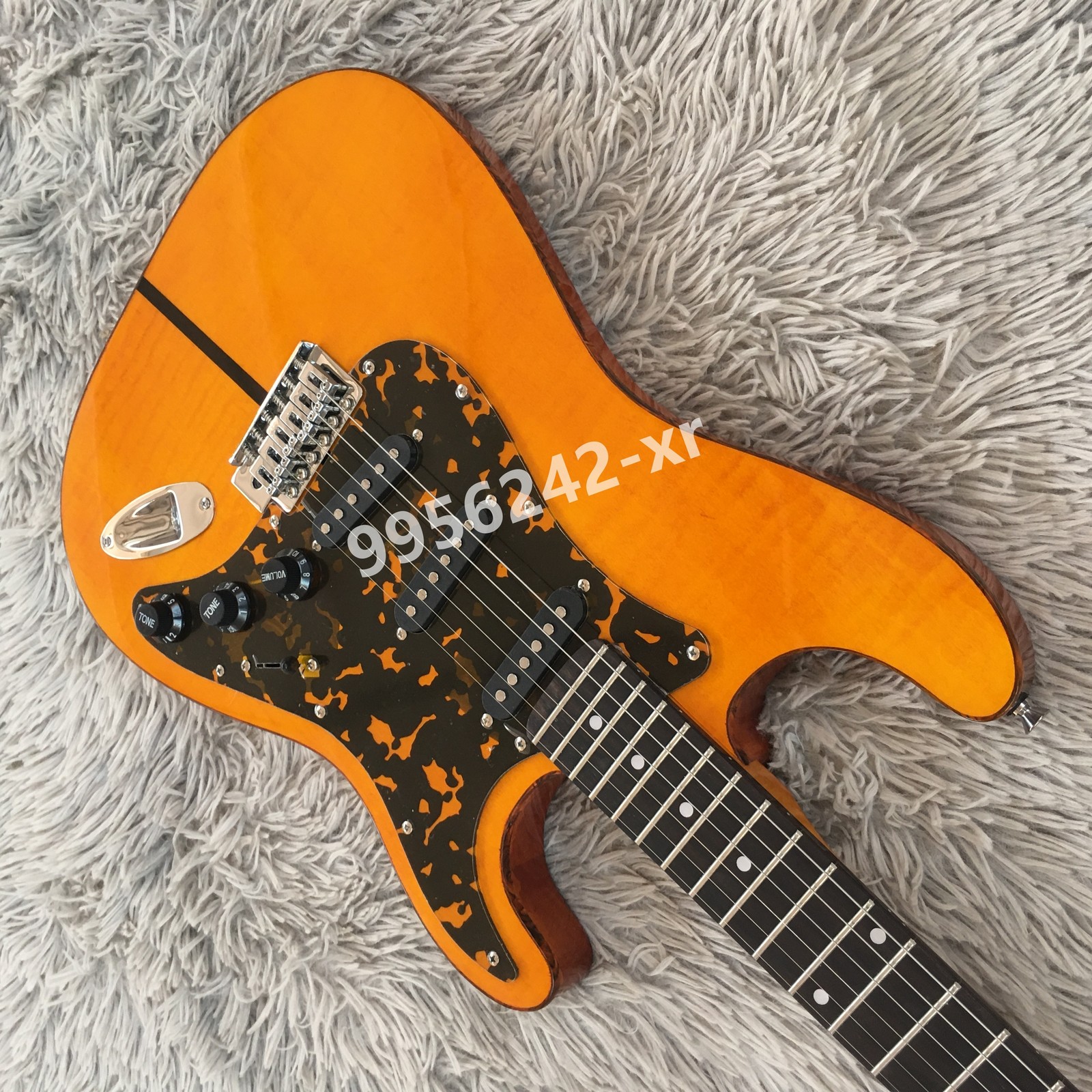 ST Electric Guitar Rosemood Part Chrome Part 3S pickups Leopard Print Pickguard