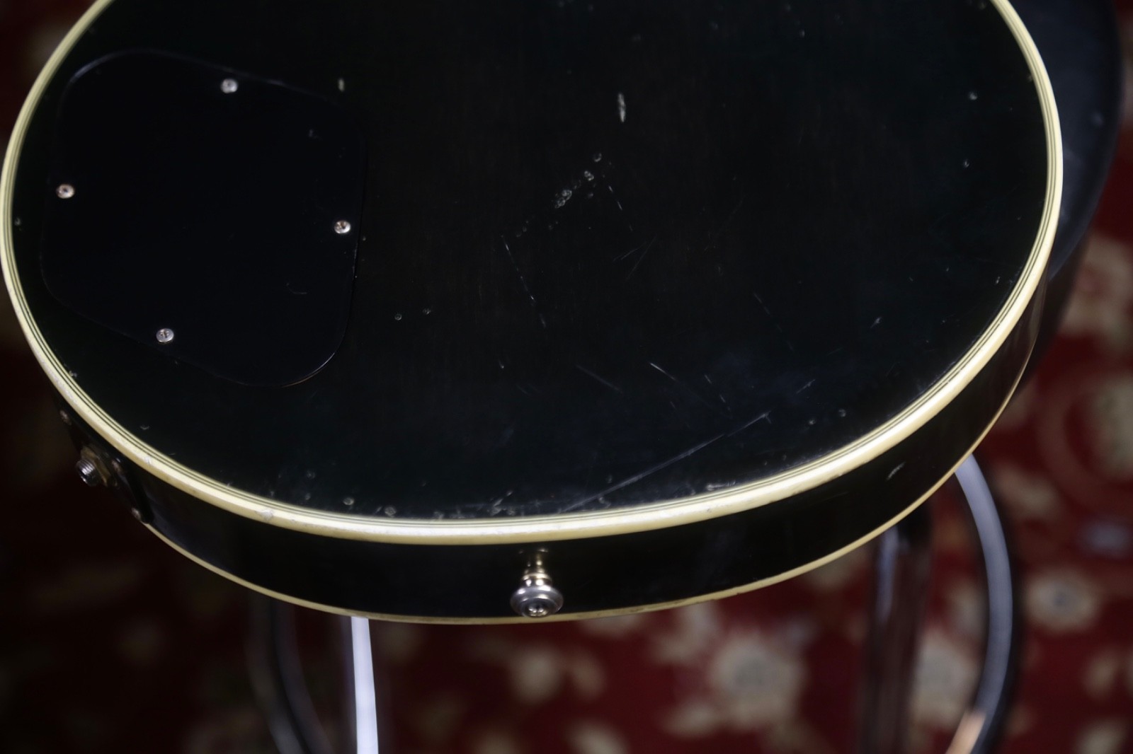Rare 1970s Aria Pro II Les Paul Custom, Made in Japan – Transparent Black
