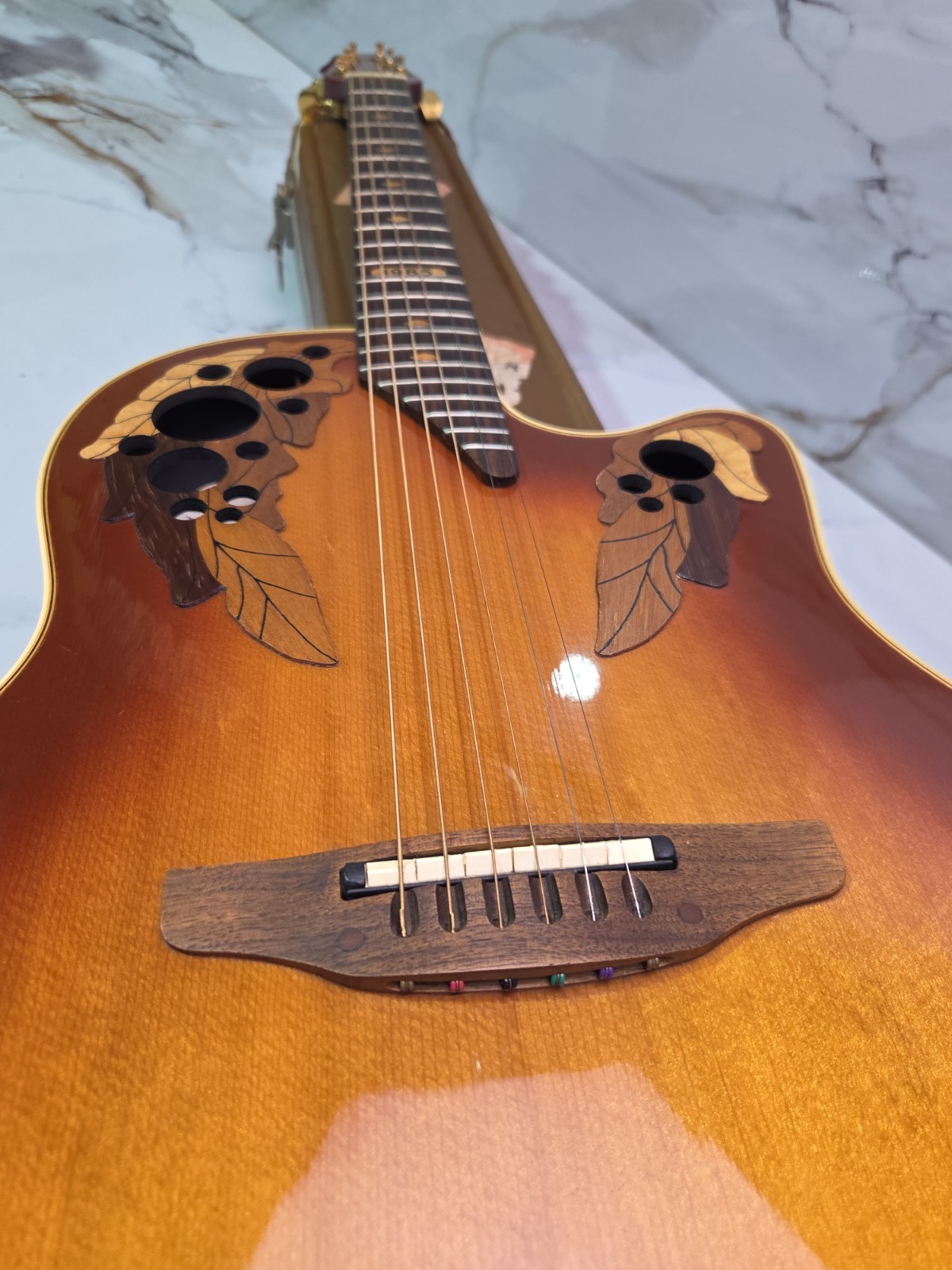 Ovation 85 Collectors Series Owned by Mick Jones FOREIGNER 1985 Sunburst Guitar