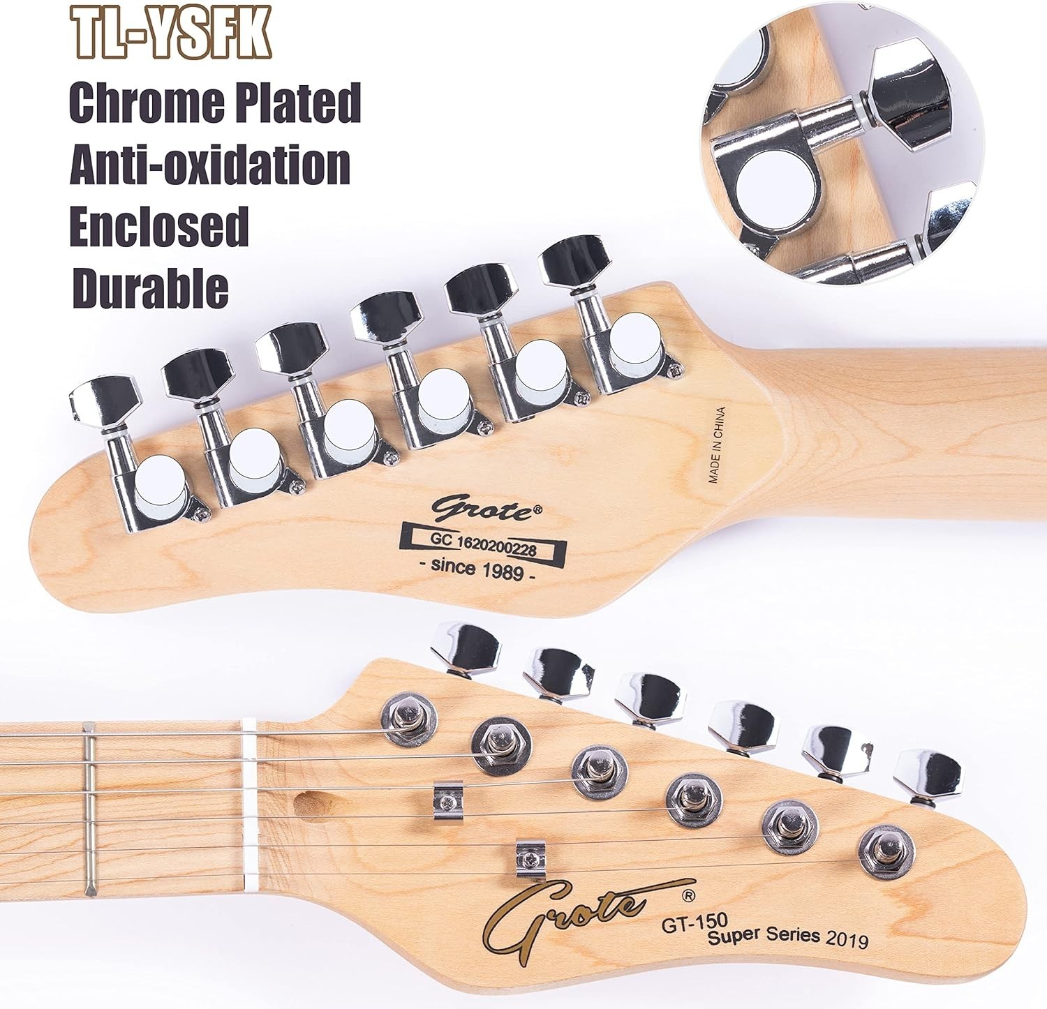 Tele Style Guitar with F-Hole and Chrome Hardware