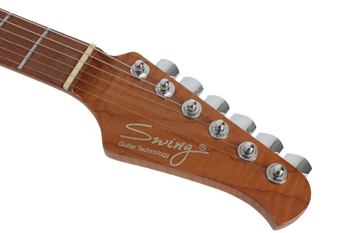 Swing Modern Player Aqua M Roasted Maple Neck Stainless Frets Recessed Bridge