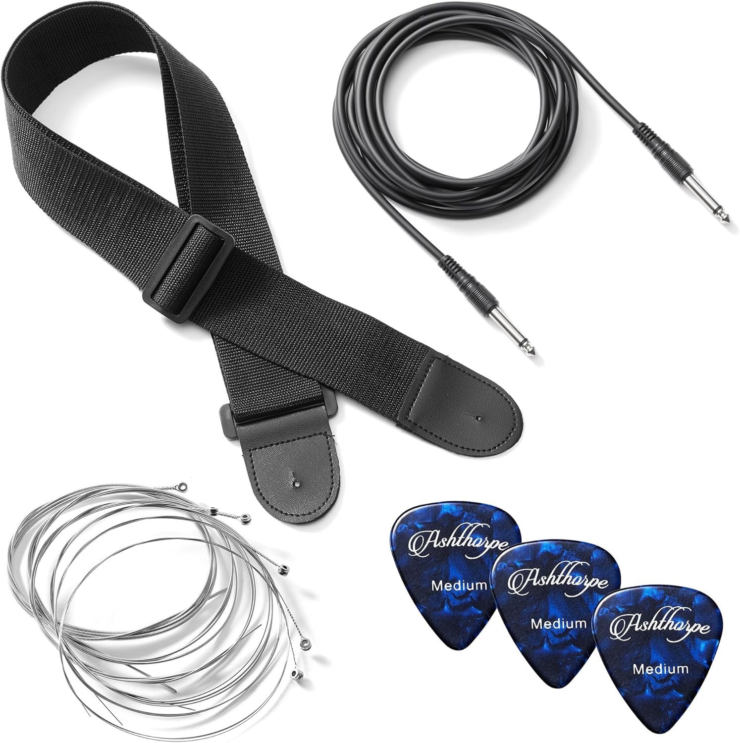 30-Inch Beginner Electric Guitar Kit with Amplifier – Complete Package in Black