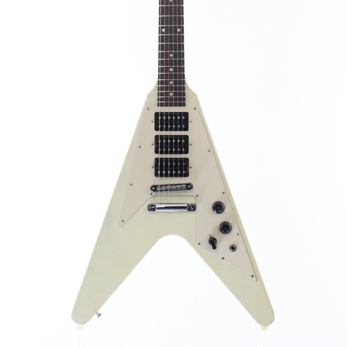 Gibson USA Flying V Faded 3 Pickups Worn White [009180600]