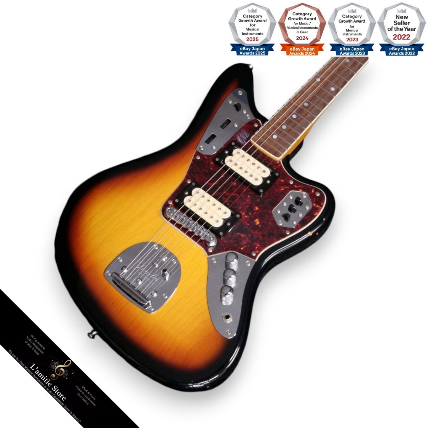 Fender Japan JG6698D 3T Sunburst Electric Guitar 19992002 2H Bridge