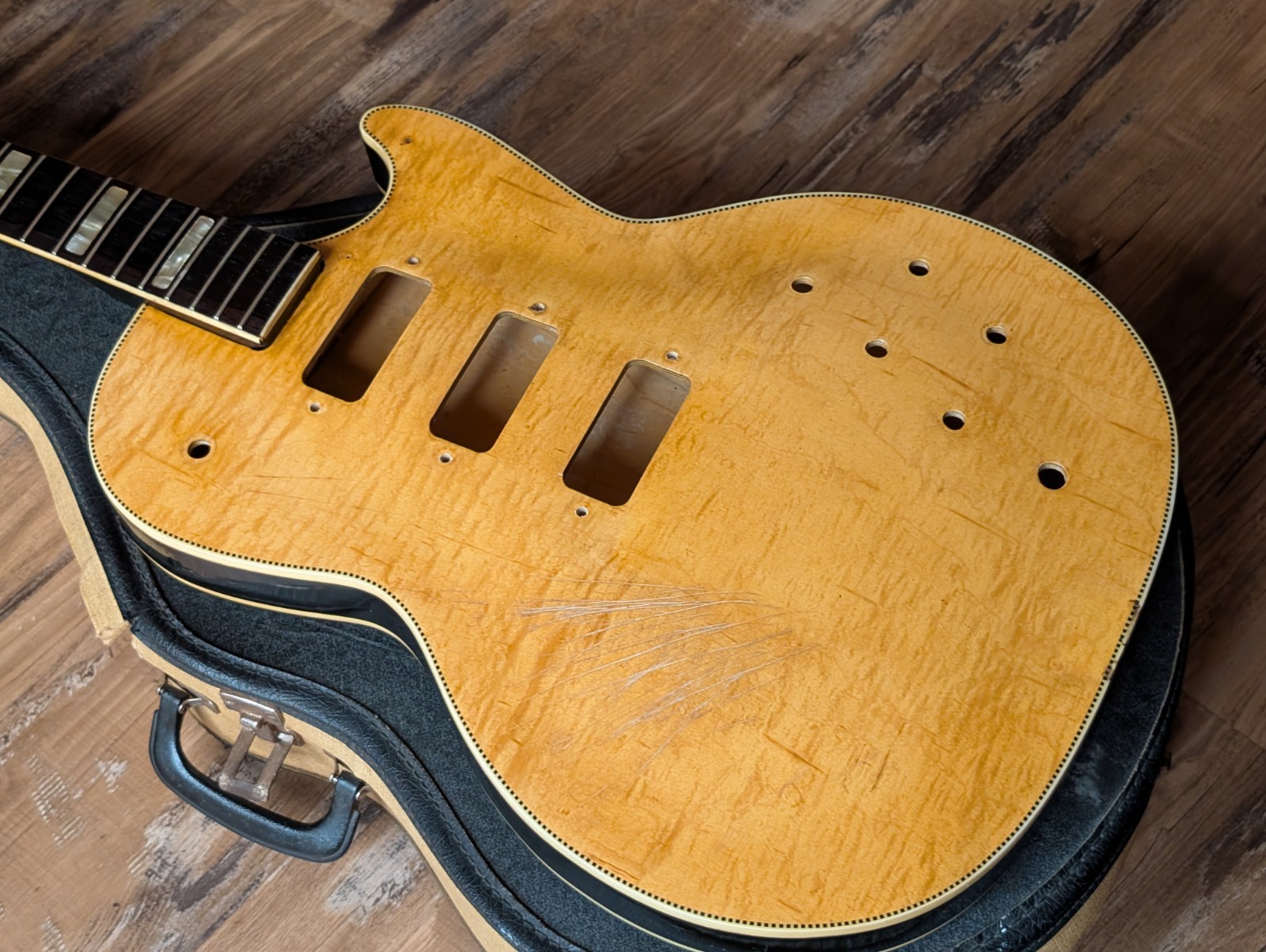 1962 Silvertone Kay Speed Demon Electric Guitar Body Hull Neck Project No Issues