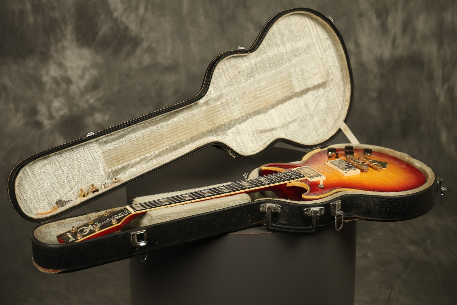 1983 Ibanez Artist AR300 Cherry Sunburst with HIGHLY FIGURED flame maple top