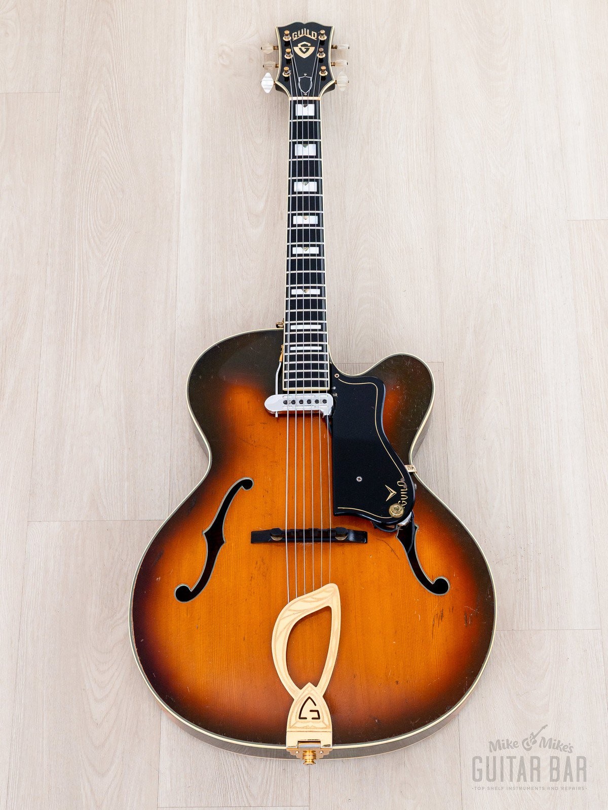 1962 Guild Stuart A-500 Sunburst Vintage Cutaway Archtop w/ DeArmond, Case