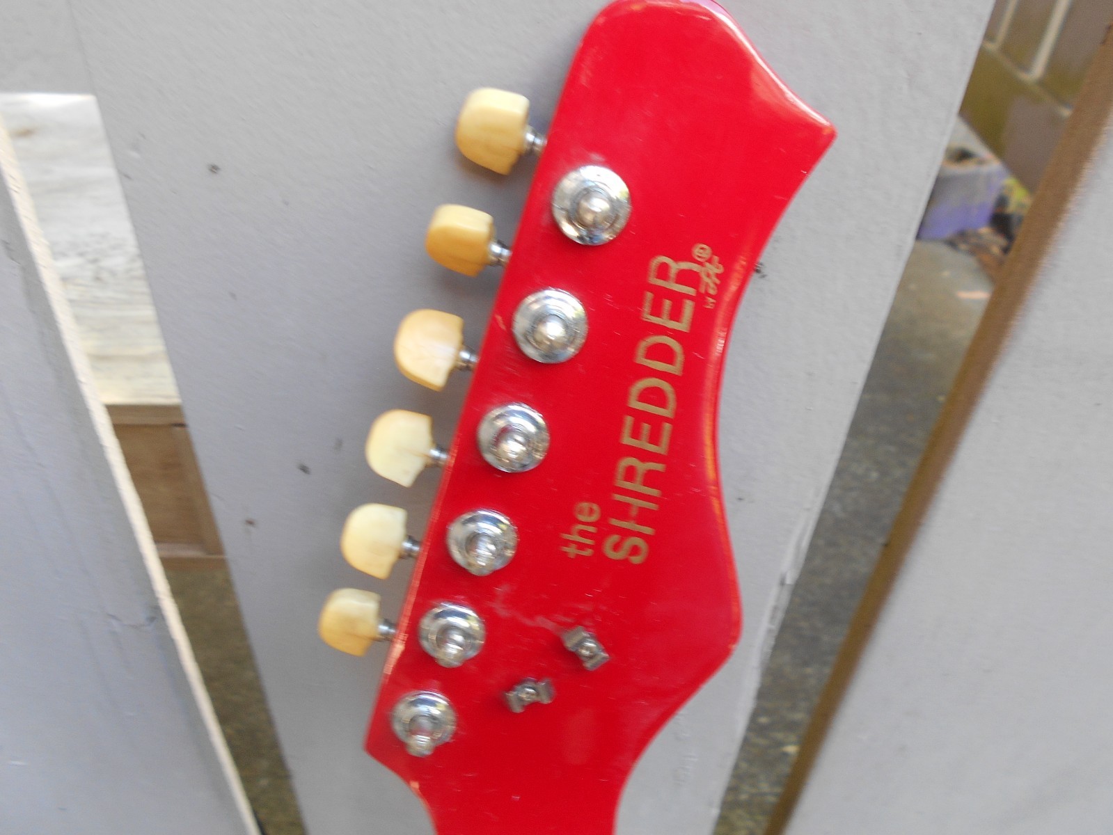 1980s 90s The Shredder Solid Body Travel size/ Mini Electric Guitar 30.5 inch