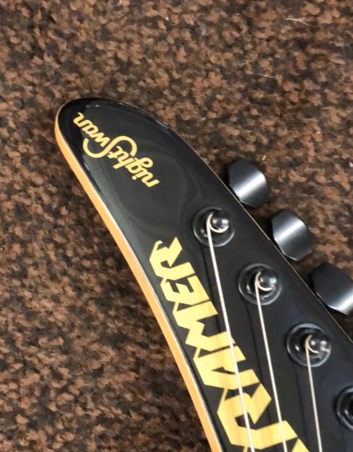 Kramer NightSwan Electric Guitar – Black With Blue Polka Dots