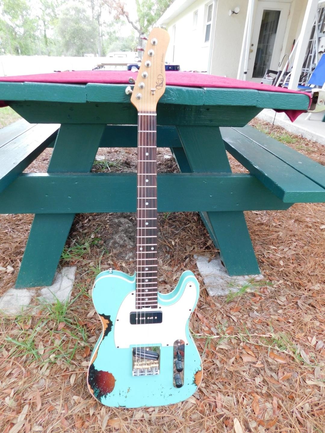 KGD Relic Tele, Rail Humbucker/Epi P90, Coil Splitting,Capacitor, Roasted Neck