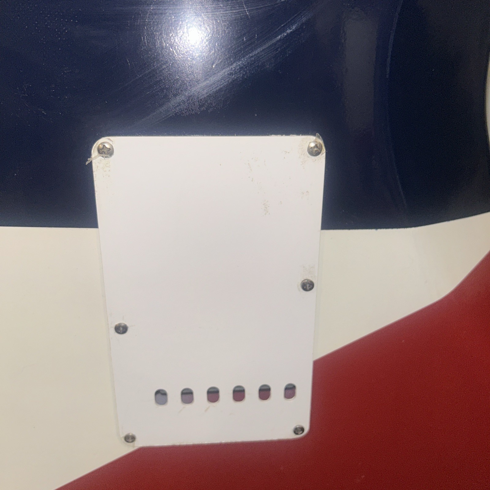 84-87 Fender Japan Squier Stratocaster Red White Blue Japan E Serial #