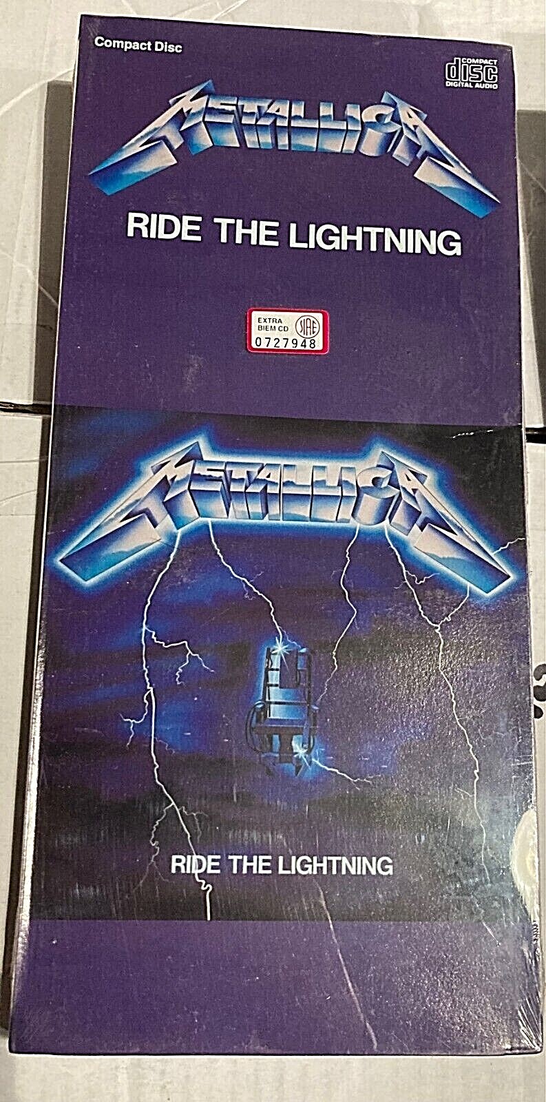 Metallica ‎– Ride The Lightning – CD LONGBOX USA 075596039628 – SEALED MINT