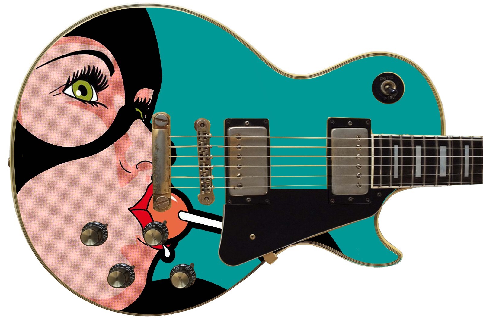 Guitar Skin Wrap Axe Re-Skin Pop Rock Copy Cat Groupie Girl – 1216