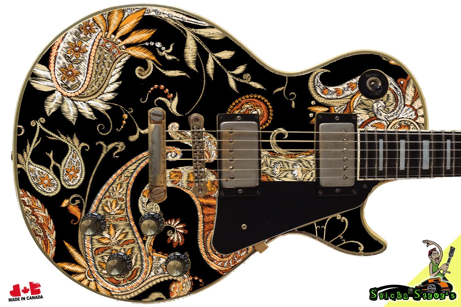 Guitar Skin Wrap Axe Re-Skin Traditional Paisley 091
