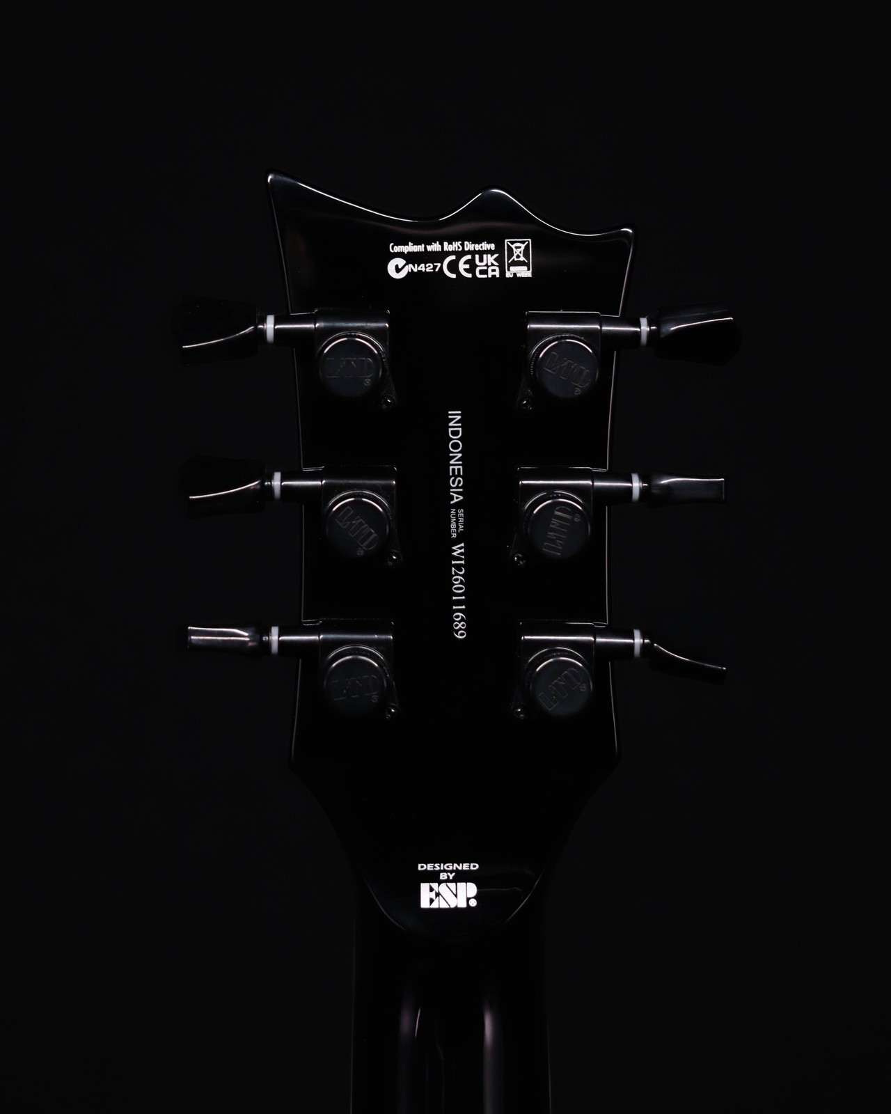ESP LTD EC-400QM, See Thru Black Sunburst