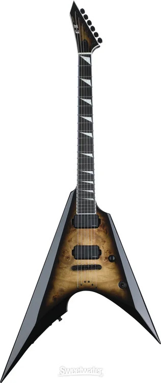 ESP E-II Arrow NT Electric Guitar – Nebula Blackburst, Dent and Scratch