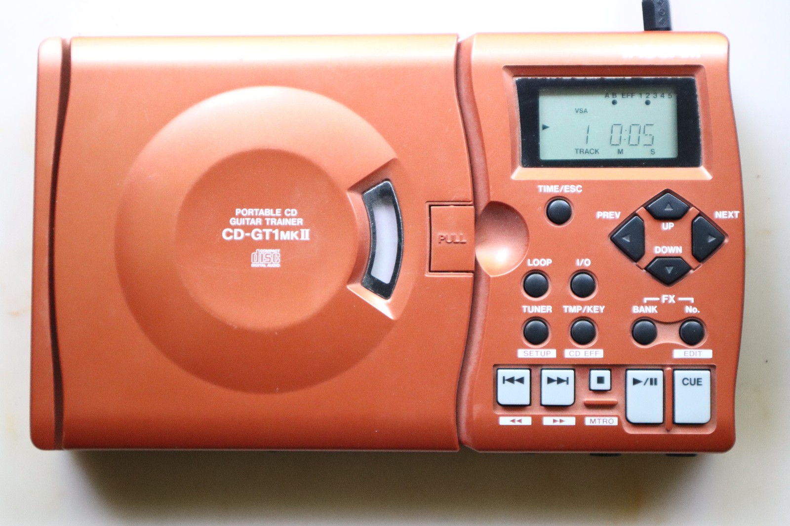 TASCAM Portable CD Guitar Trainer CD-GT1 MKII W/ Power Supply Working