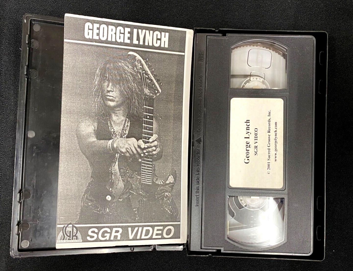GEORGE LYNCH – Tab Book & 2001 SGR Instruction Video Music VHS Scary Groove