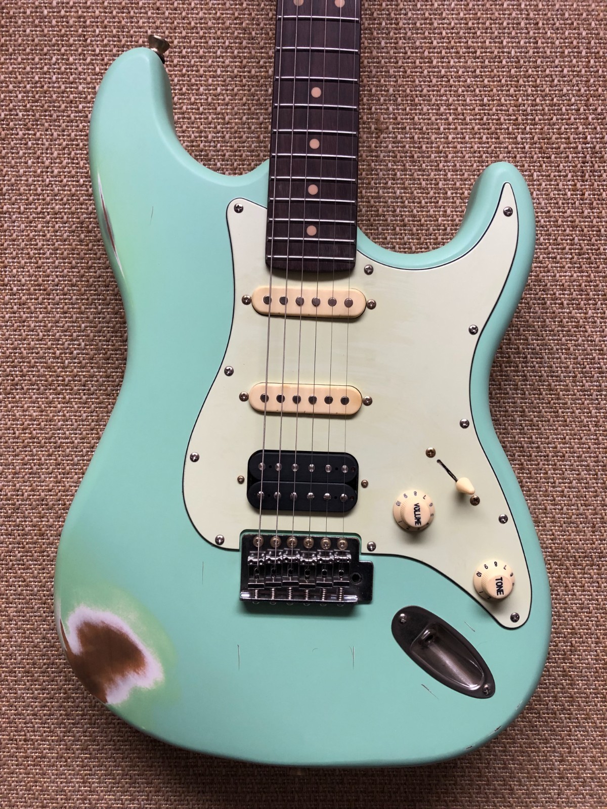 Jet Guitars Jet JS-400 SFG RLC S-Style, Relic Poplar Body, Roasted Maple Neck